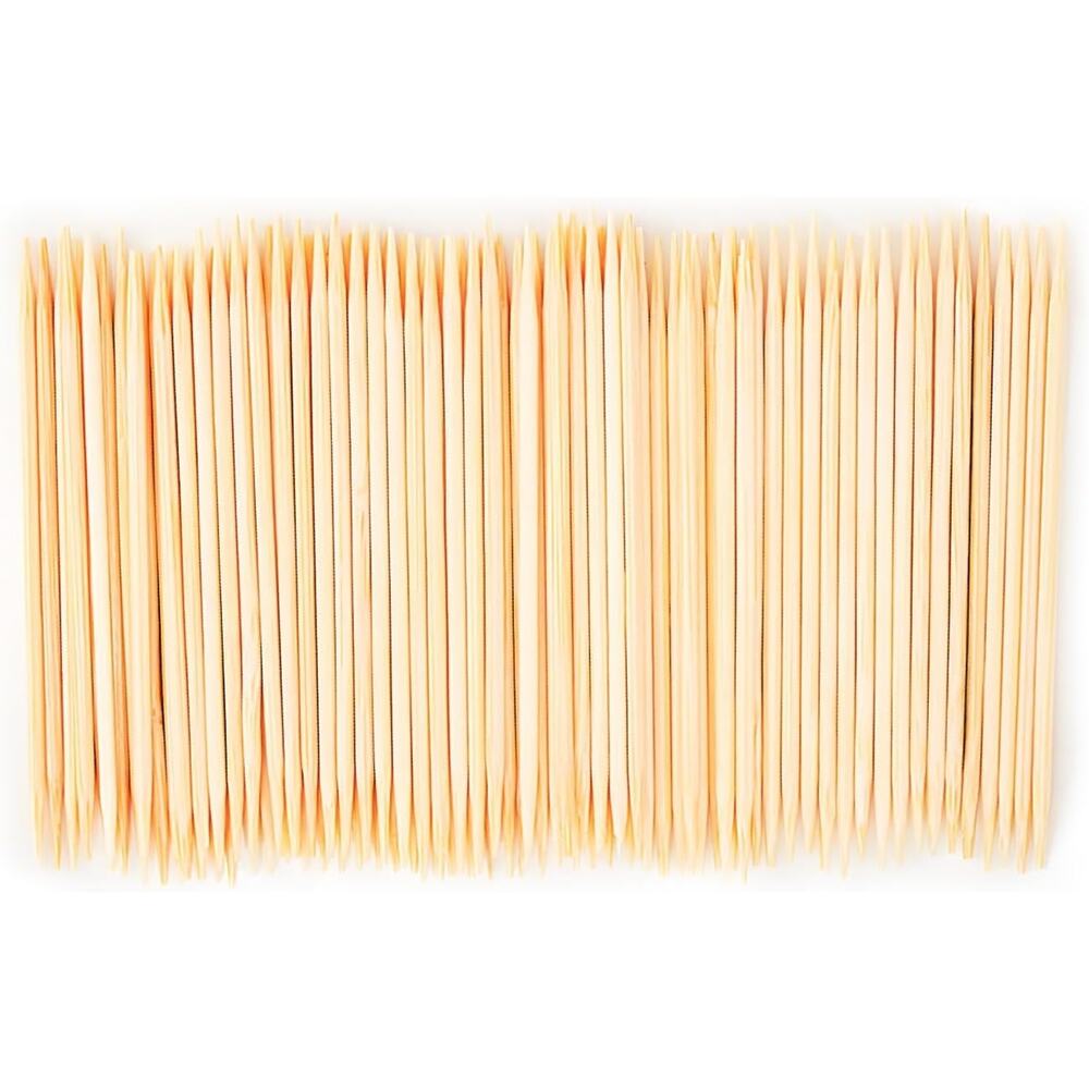 Premium 600-Count Double-Point Bamboo Toothpicks for Food & Teeth